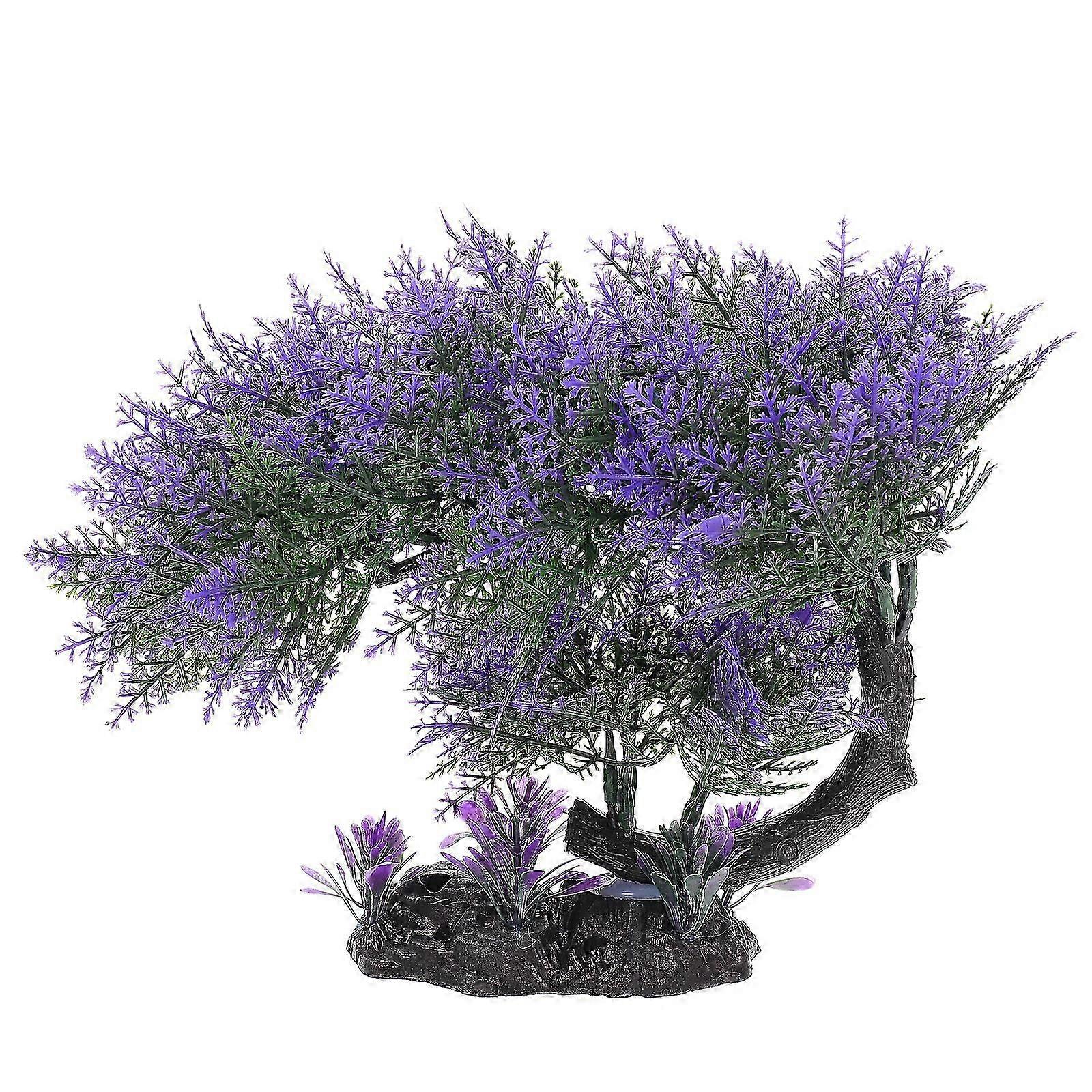 Decorative Artificial Tree Imitated Pine Tree Desktop Aquarium Decor Aquarium Accessory