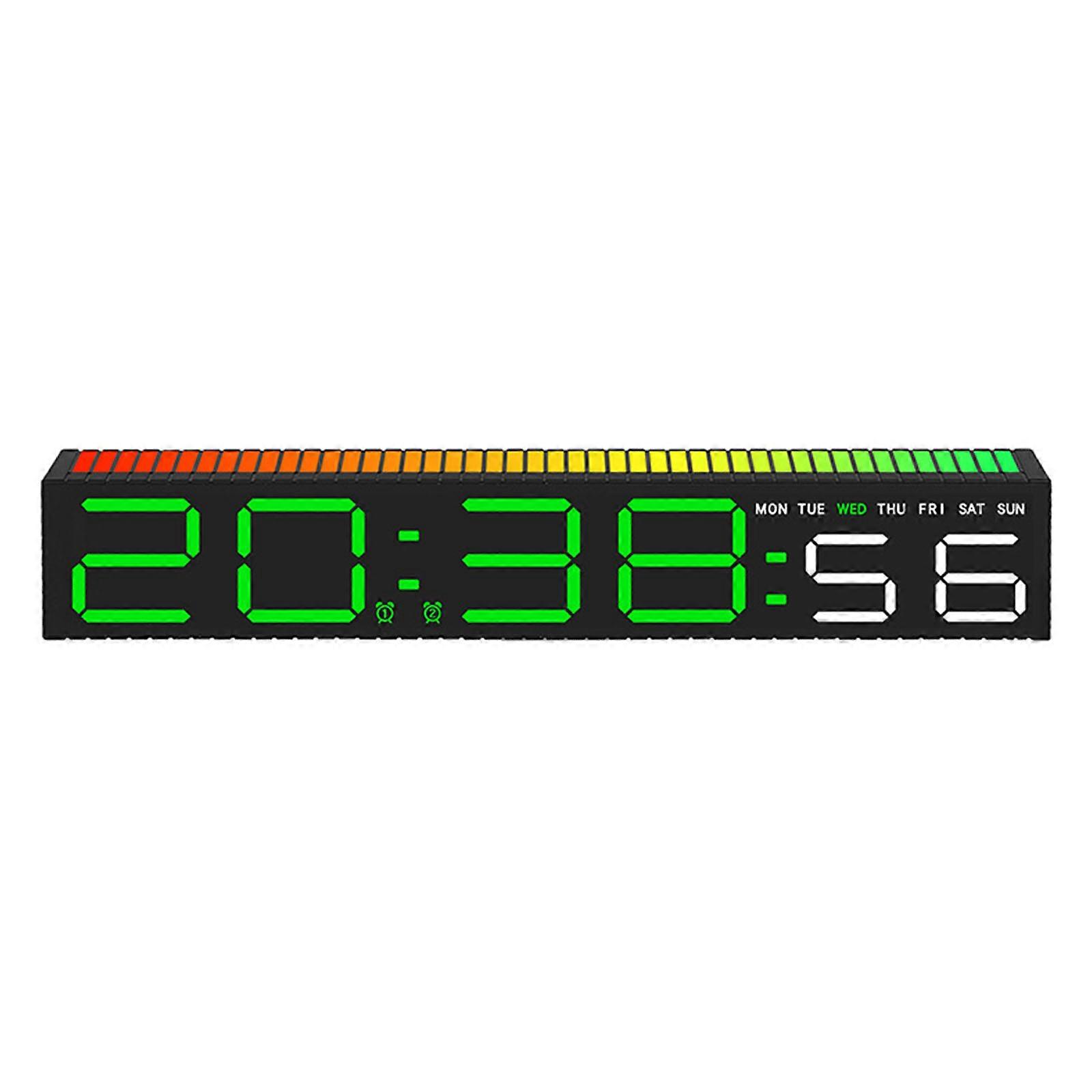 Led Alarm Clock Bedside Clocks With Large Led Display Adjustable Brightness and Dimmable For Bedroom Or Office Use