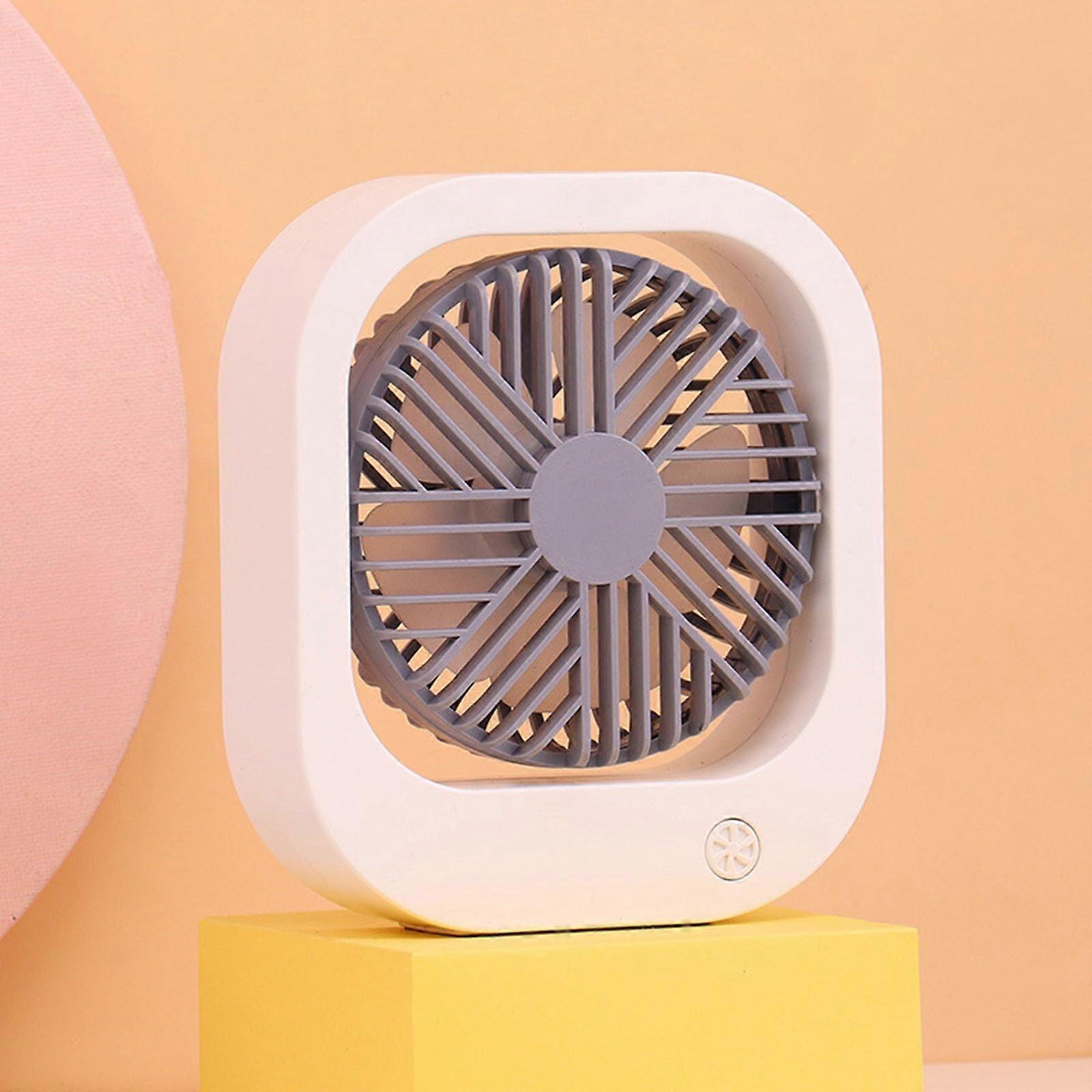 USB Desk Fan 5-Speed Silent USB Powered Mini Desktop Personal Fan White