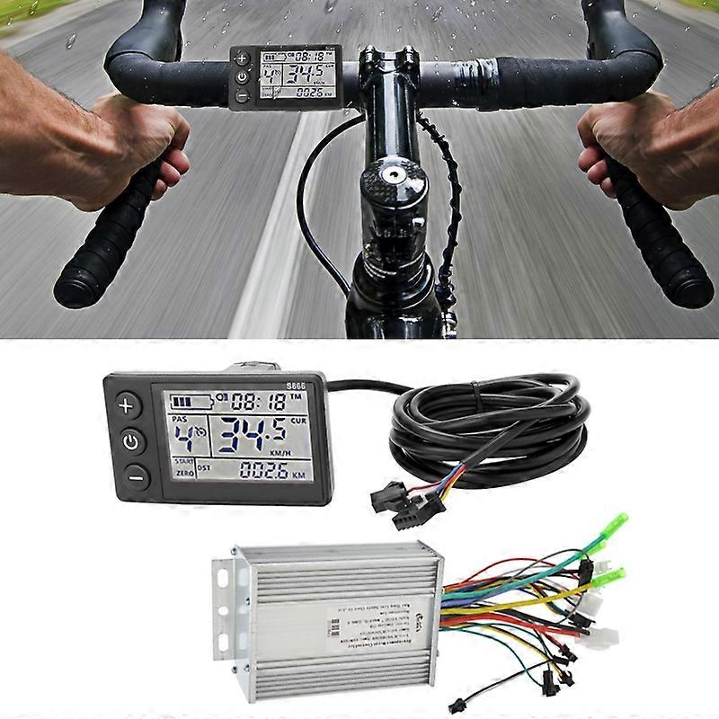 S866 36V-60V 450W-500W 9-tube Brushless Smart Electric Vehicle Controller LCD SpeedMeter Kit