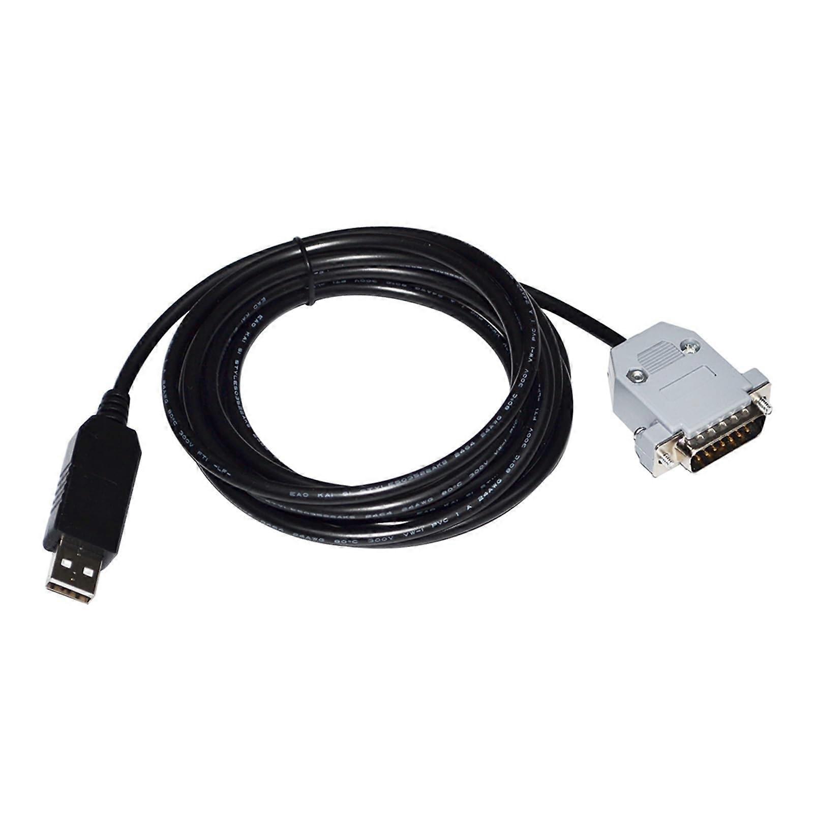 F1T-D2I FT232RL USB to D-SUB 15 PIN DB-15 Male Connector RS232 Serial Cable 300cm for NELLCOR OXIMAX N-600X