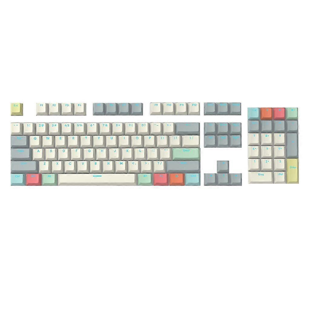 108Keys Double Shot Backlit Keycaps for Gaming Mechanical Keyboard Keycap Set CherryProfile DyeSub Thick PBT Keycap