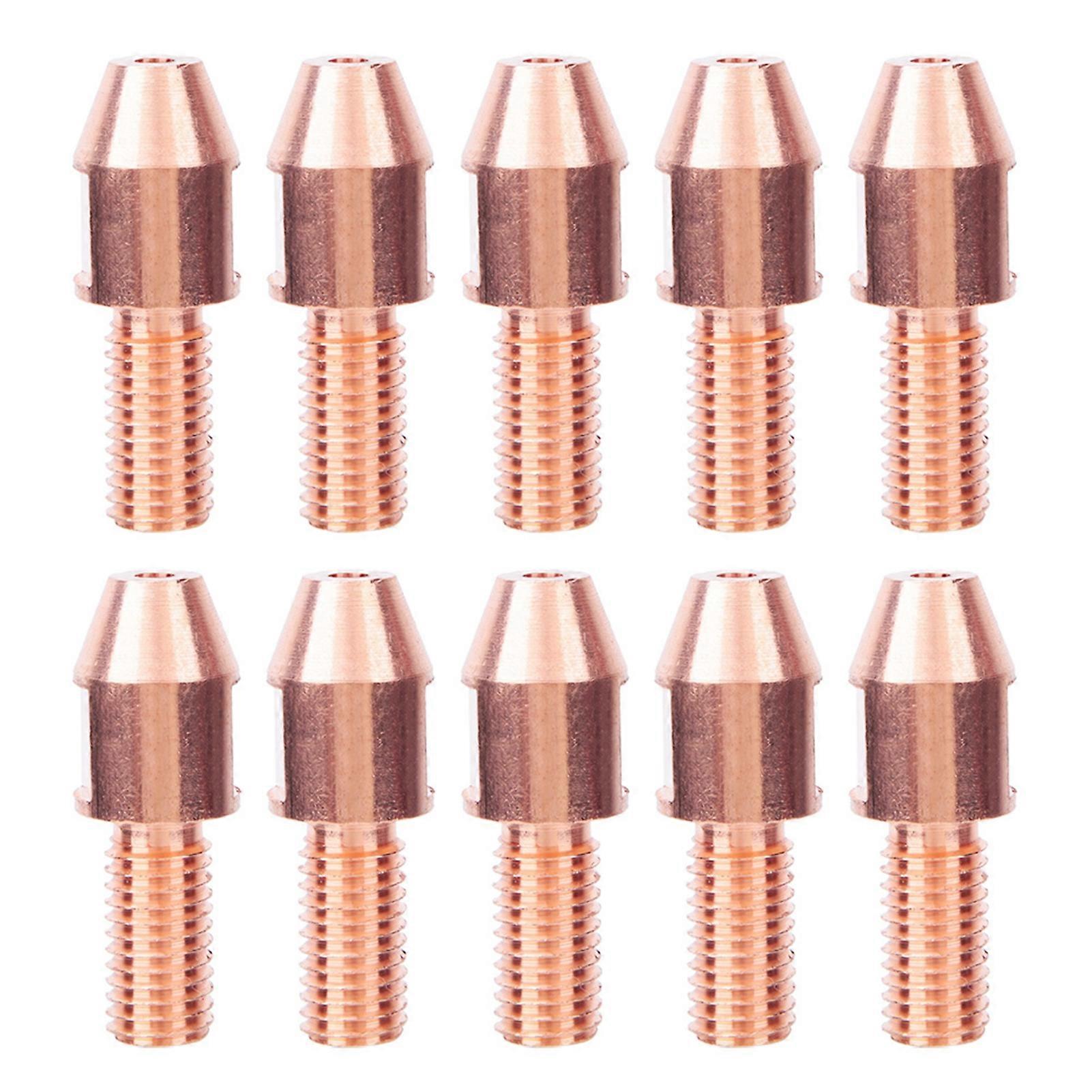 10Pcs Welding Contact Tip Submerged Copper Arc Nozzle Accessory M12 for Welder Tool