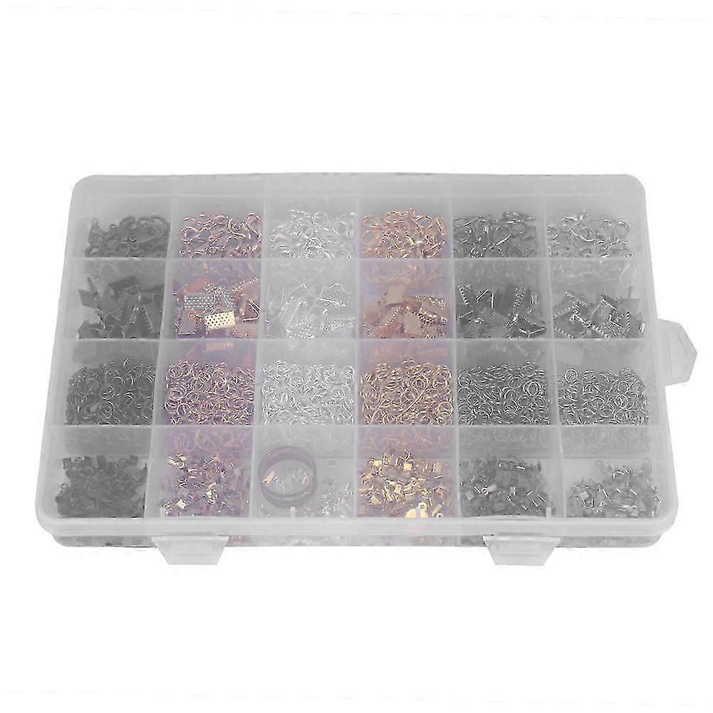 Mixed Steel Jewelry Accessories Jump Rings Lobster Clasp DIY Findings Set Kit