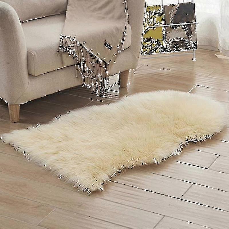 Soft Sheepskin Fluffy Artificial Fur Carpet Household Floor Mat Small Carpet
