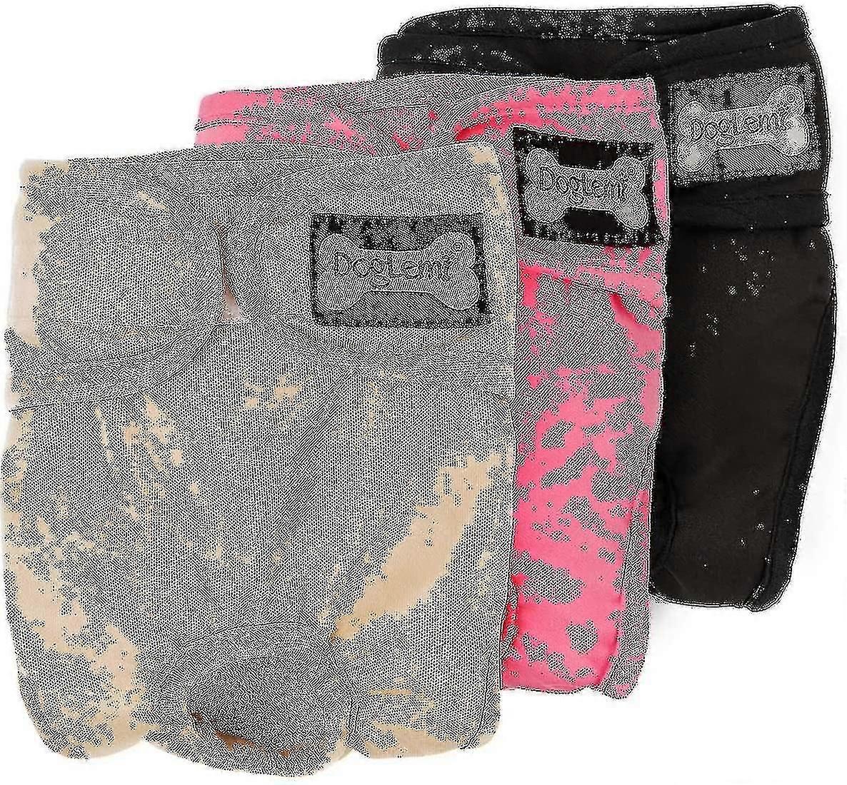 3-pack Washable Reusable Puppy Leak-proof Physiological Nappies Pants