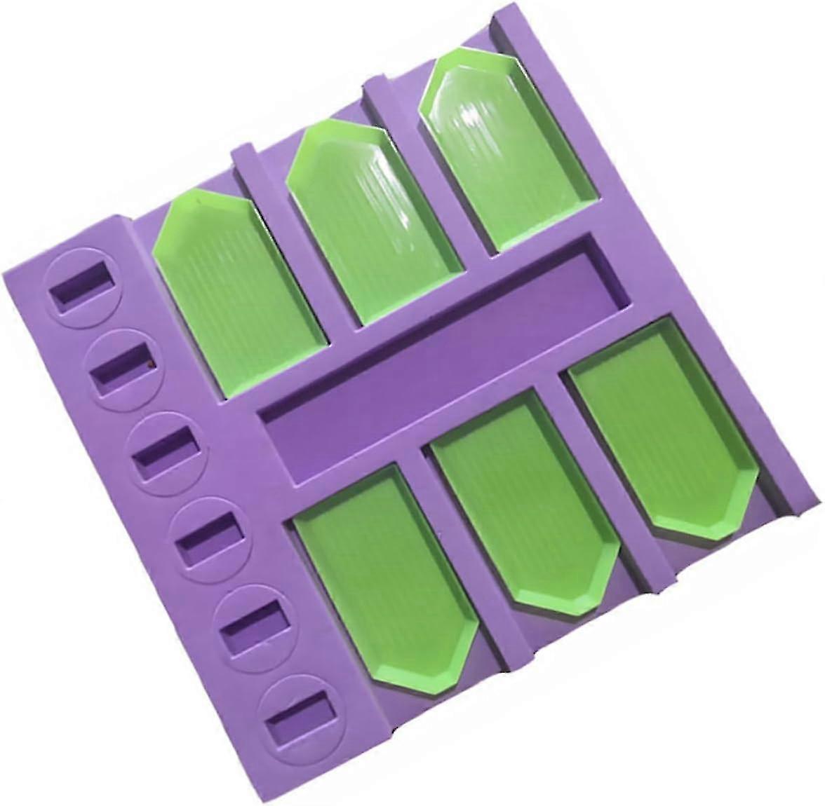 DIY Diamond Art Embroidery Tool Sorting Trays with Plastic and Sponge Drill Discs