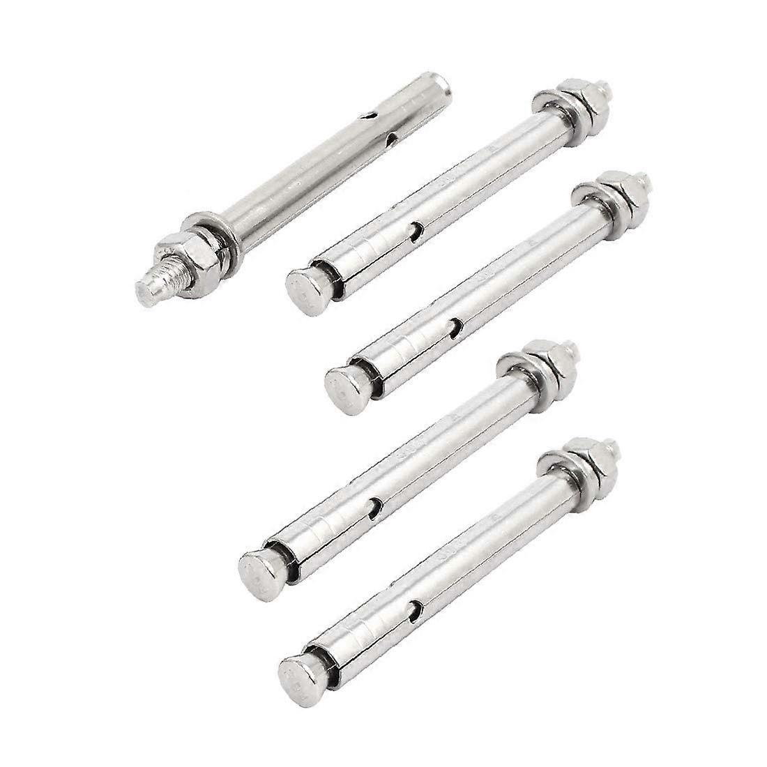 M6x80mm 304 Stainless Steel Air Condition Fitting Sleeve Anchor Bolt Expansion 5pcs (Color : Multiple Colors, Size : Medium)
