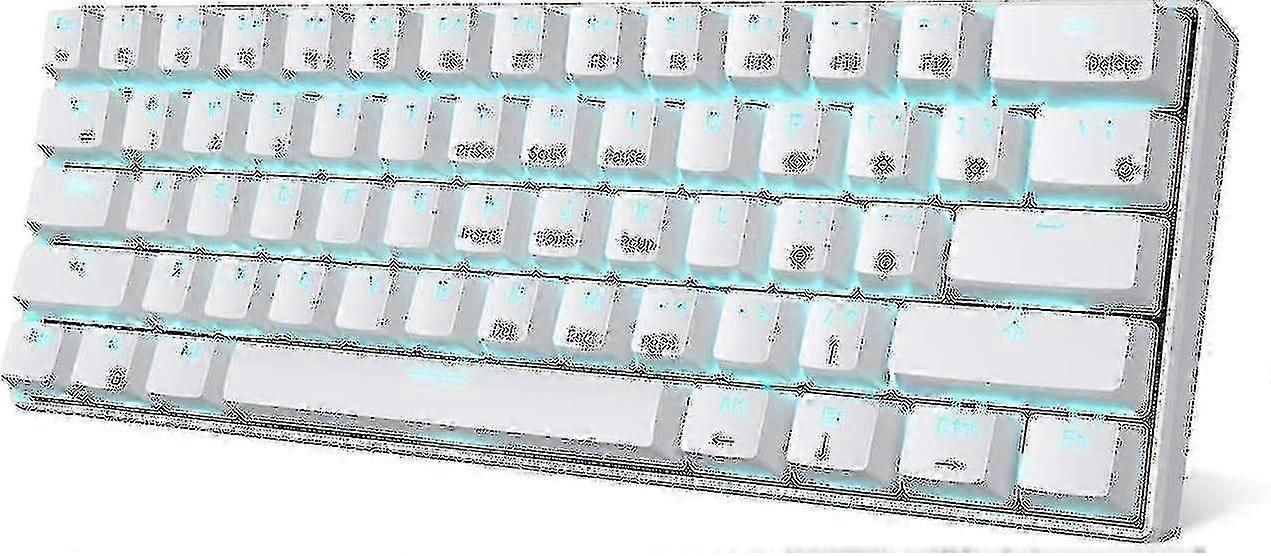 Clavier mécanique sans fil RK61 60 % avec commutateurs bleus - Clavier de jeu Bluetooth compact pour PC/Mac