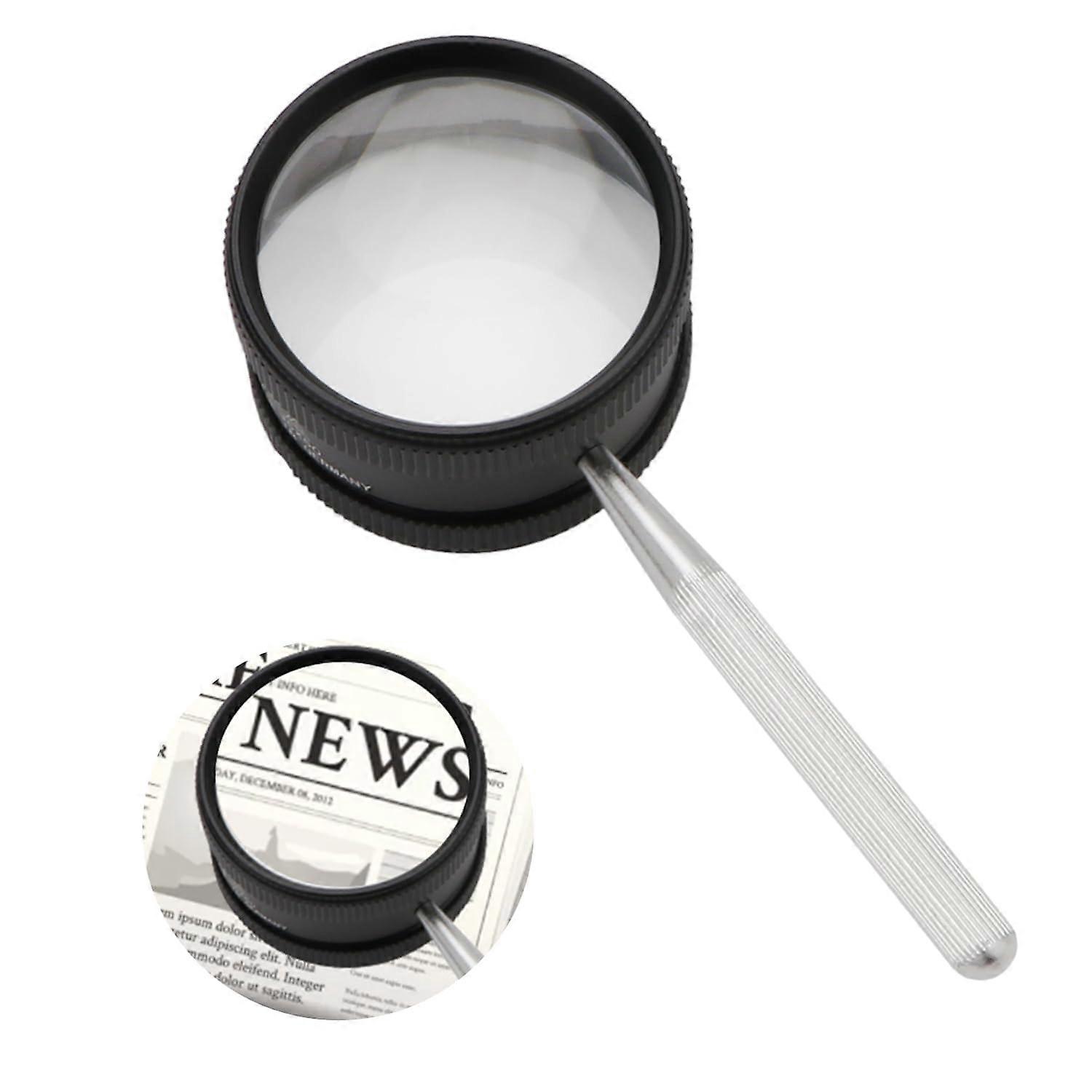 Handheld Magnifying Glass for Close Work, 35X High Clarity Reading Magnifiers for Macular Degeneration