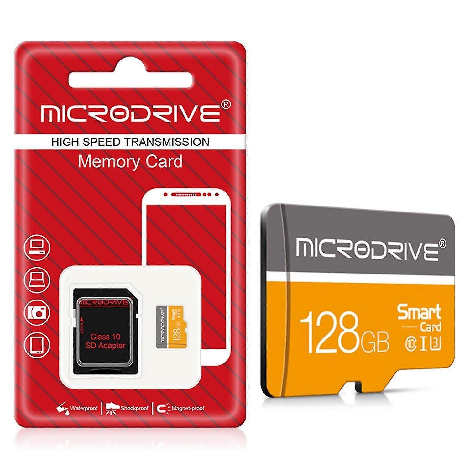 Microdrive 128gb High Speed Memory Card Data Tf Card With Adapter