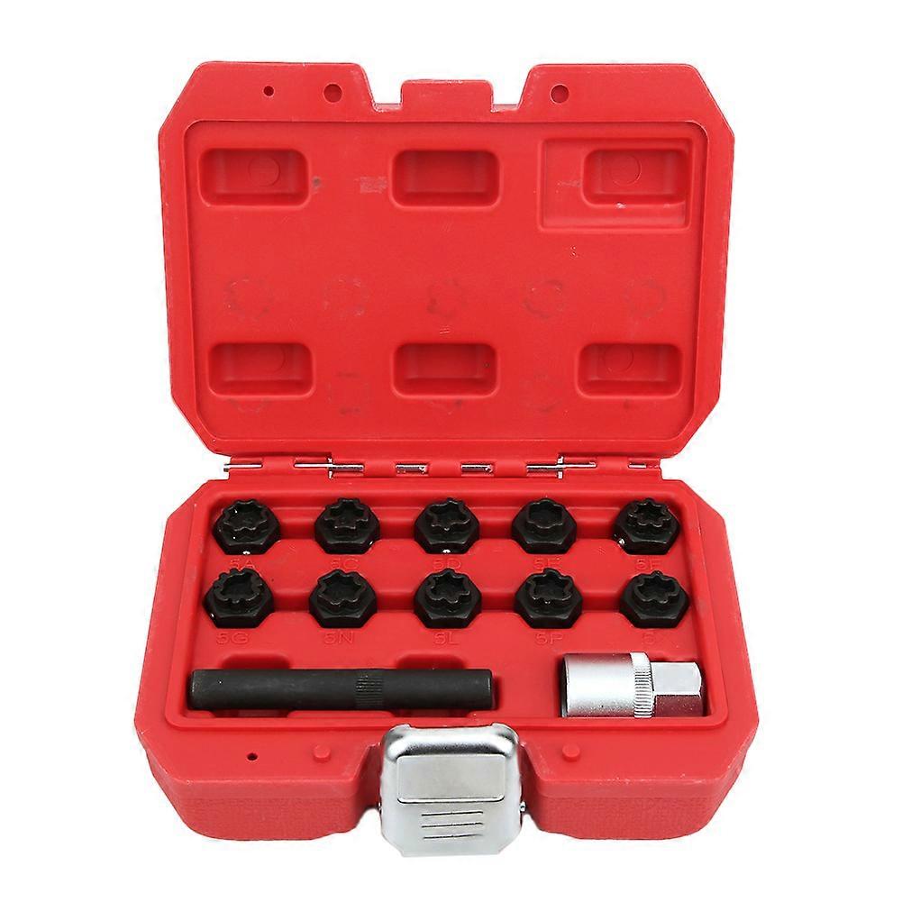 12Pcs AntiTheft Locking Wheel Nut Socket Set Remover Installer Fit for Benz a b c r M Class