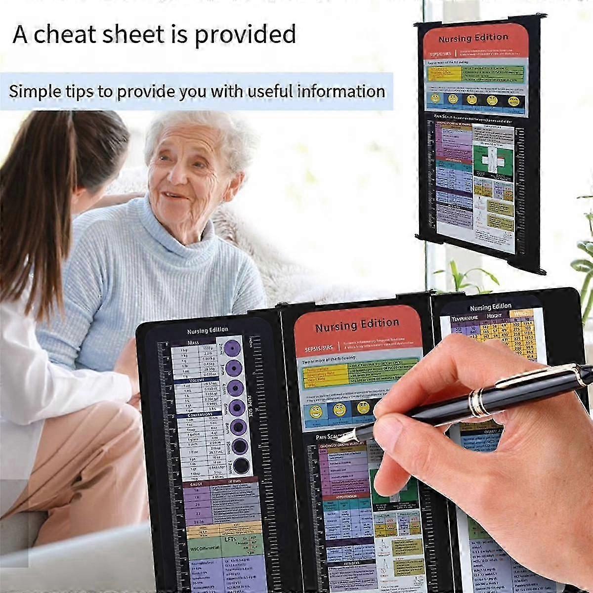 Nursing Clipboard Foldable Clipboard Nursing Edition Aluminum 3 Layers Foldable Clipboard with Pen