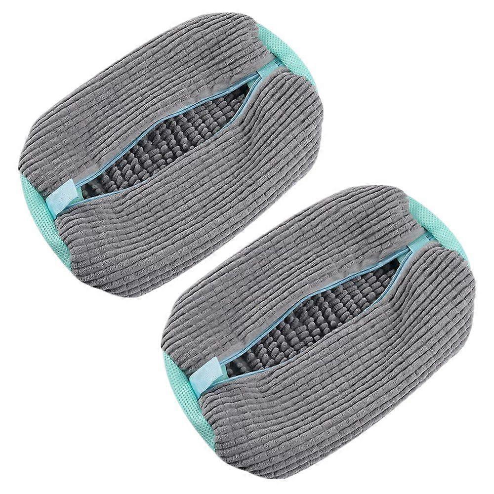 2PCS Washing Machines Trainers Shoes Laundry Bag Wash Boot Mesh with Zips