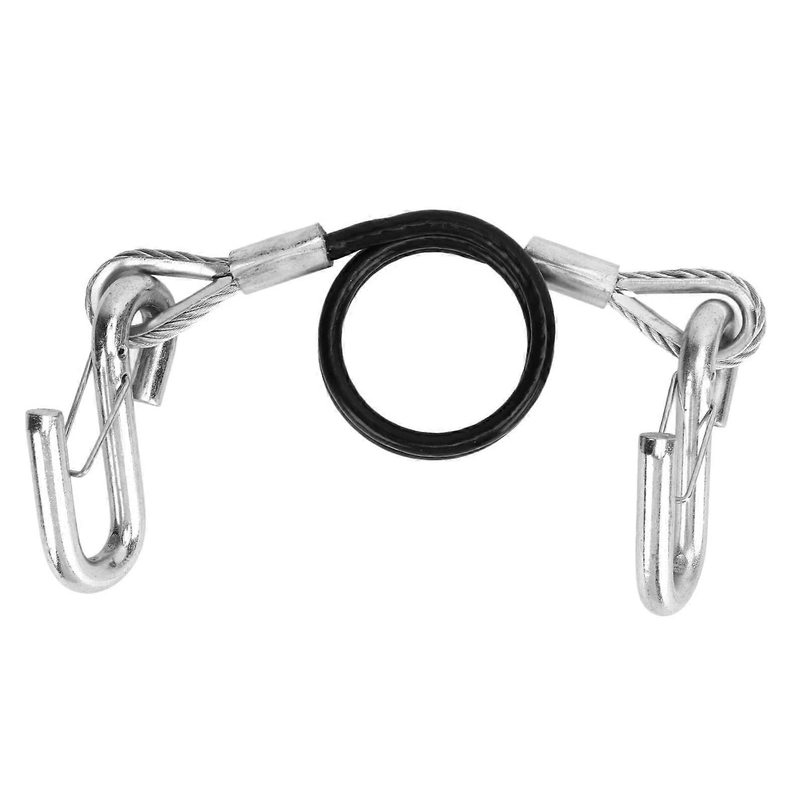 Trailer Safety Towing Cables with 27 6" Retractable Spring and S Hook, 3500lbs Heavy Duty Capacity for Secure Towing