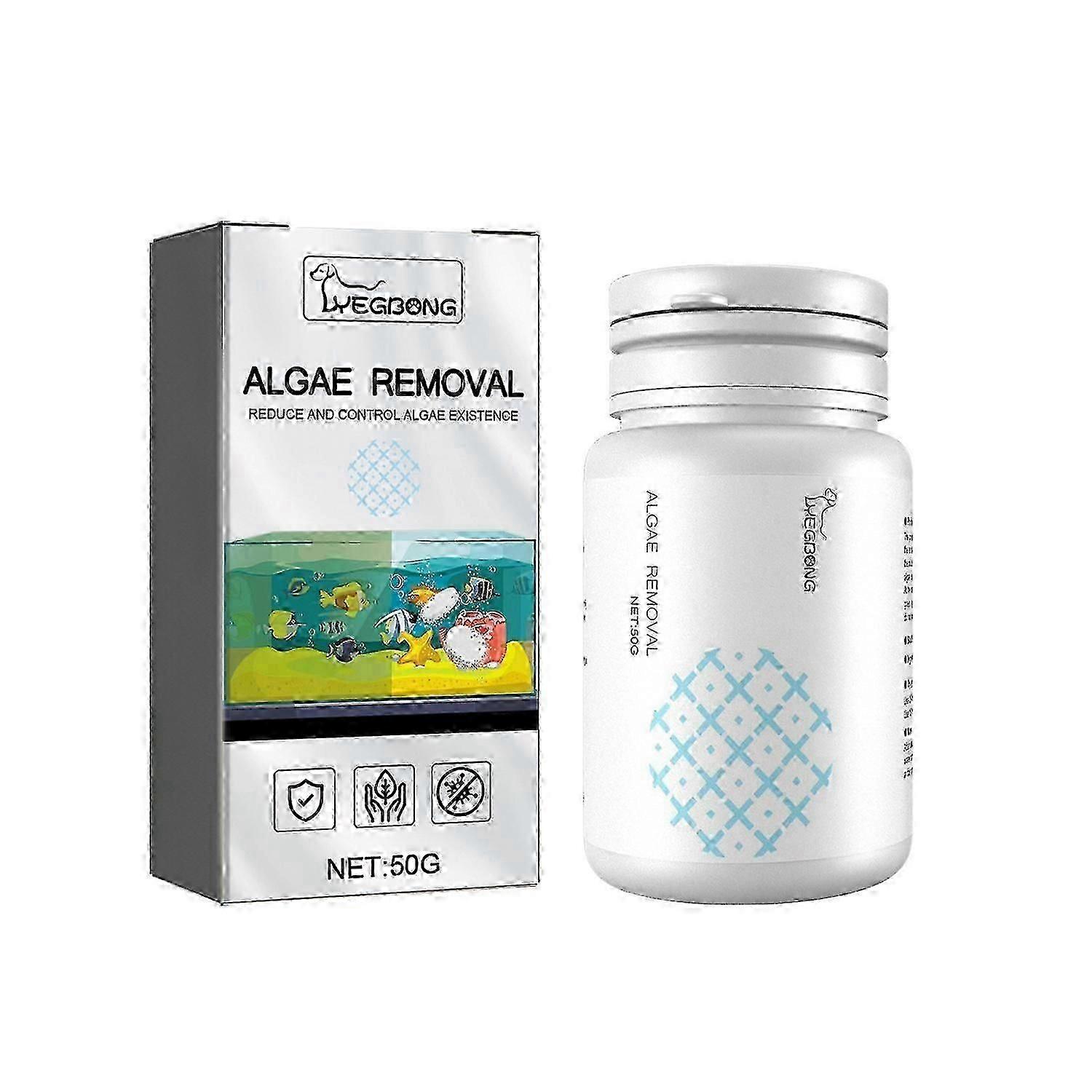 Yegbong Algae Removal, Aquarium Cleaning Agent Algae Removal Moss Fish Tank Moss Removal Agent Algae