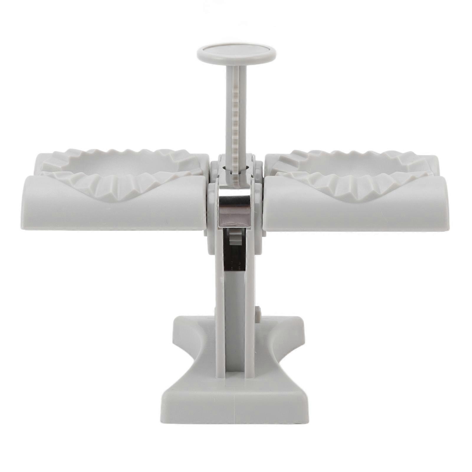 Dumpling Mold Machine Automatic ABS and Stainless Steel Double Head Dumpling Maker for Home Kitchen