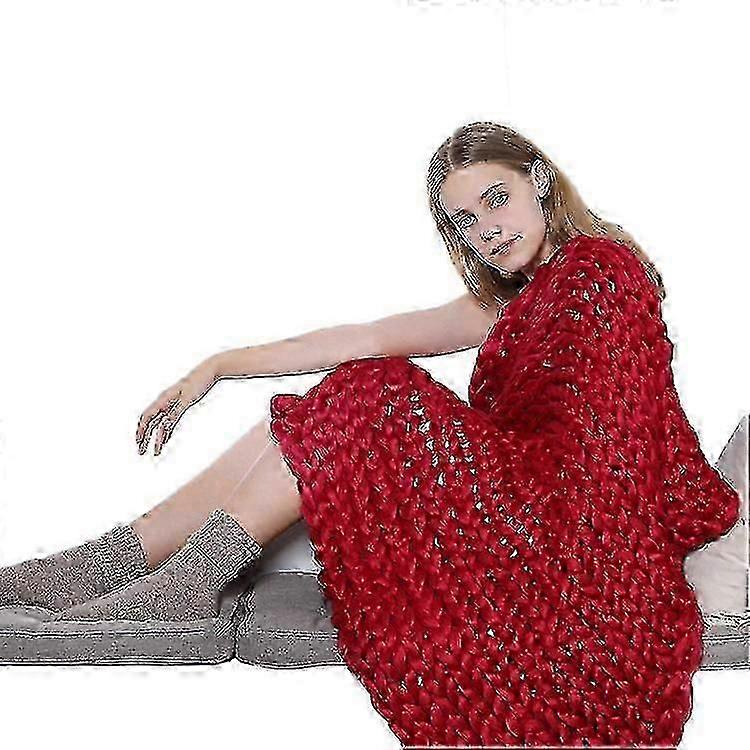 Thumb Thick Wool Blanket Wool Hand-woven Blanket