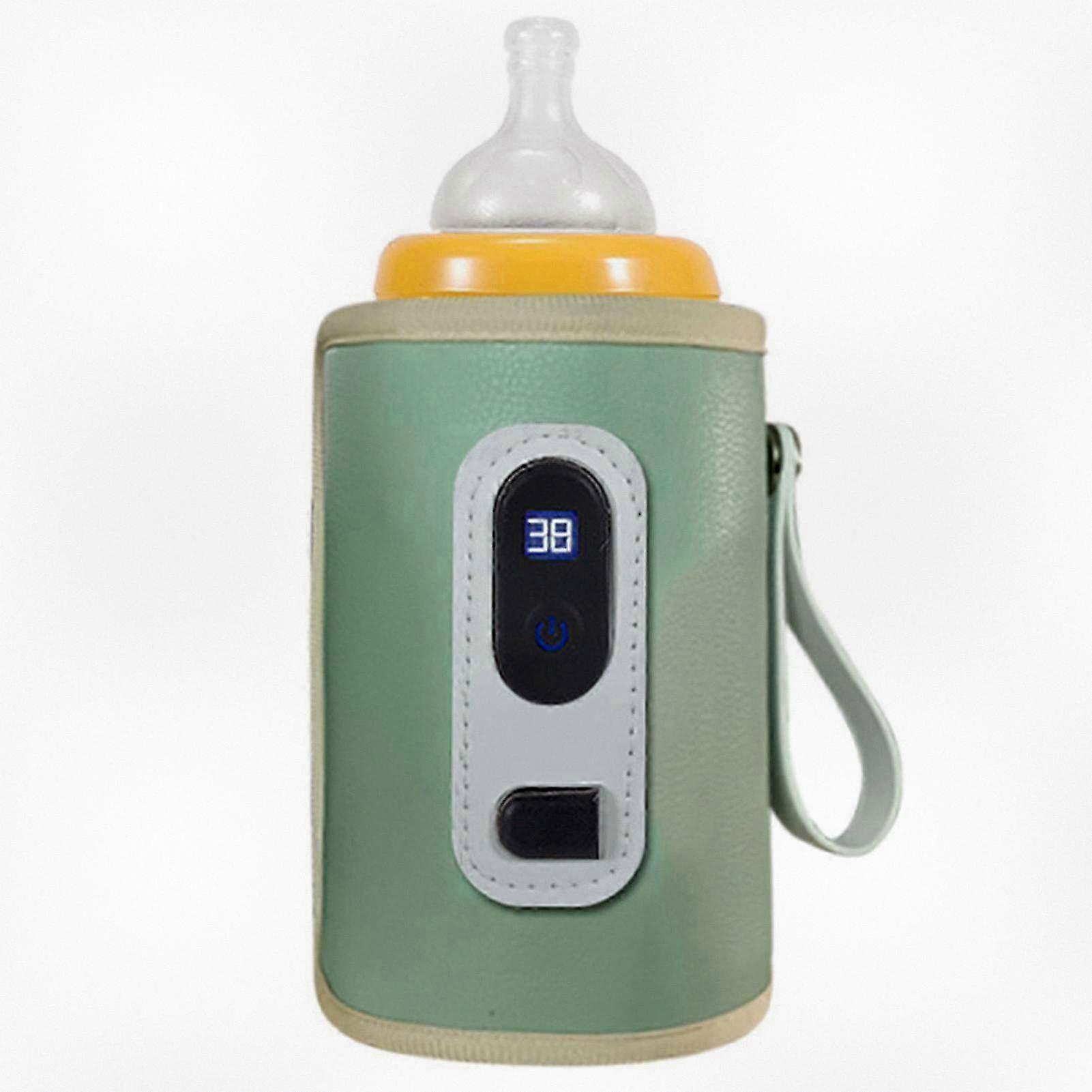 Portable Bottle Warmer, Adjustable Warmer Compatible with Various Bottle Sizes, Equipped with LED Display for Easy Use