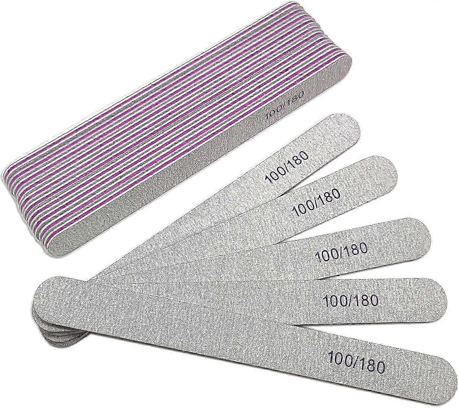 2025 10-piece professional nail file double-sided sandpaper