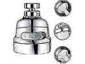 360 Rotatable Kitchen Faucet High Pressure Power Spray Moveable Kitchen Tap Head 3 Modes