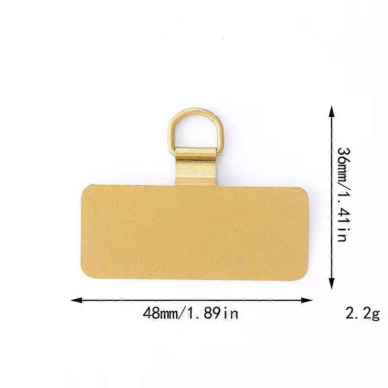 4Pcs Phone Tether Patch Universal Metal Phone Tether Tab Pad Tag with Ring for Full Coverage Phone Case