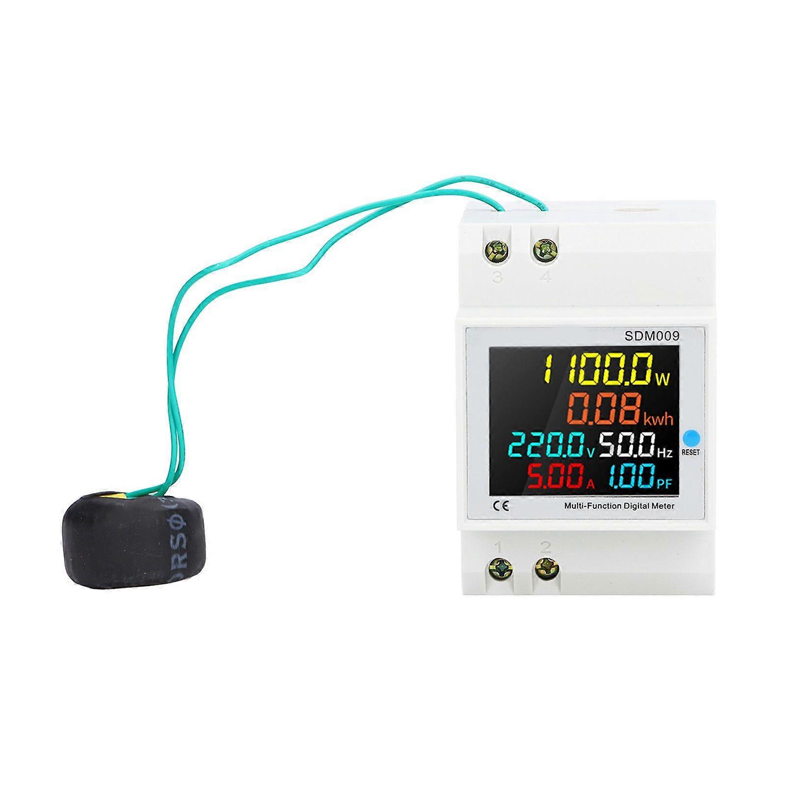 High quality  SDM009-E single-phase household digital display voltage, current