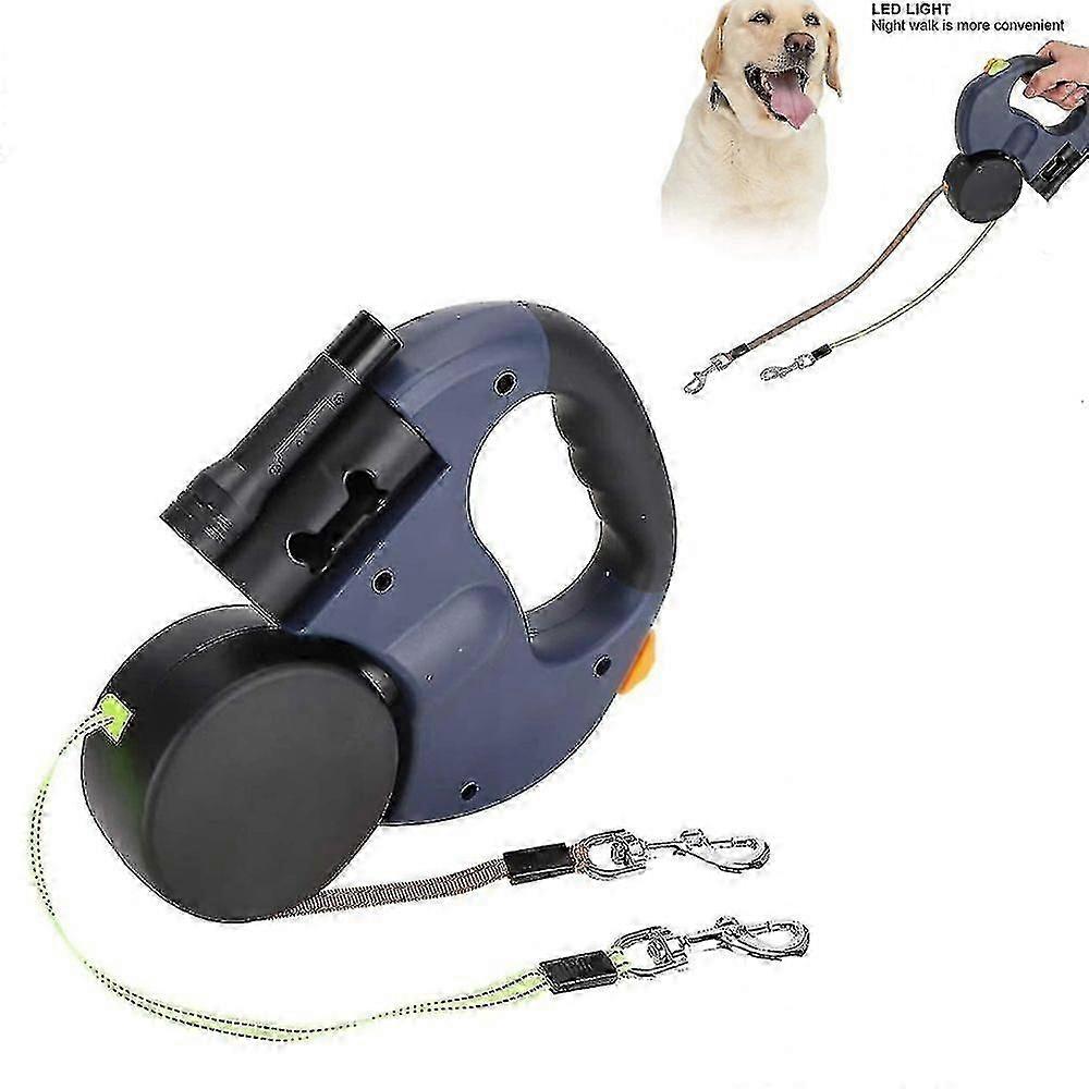 Dog Leash-360 Degree Anti-Tangle-Blue-1pc