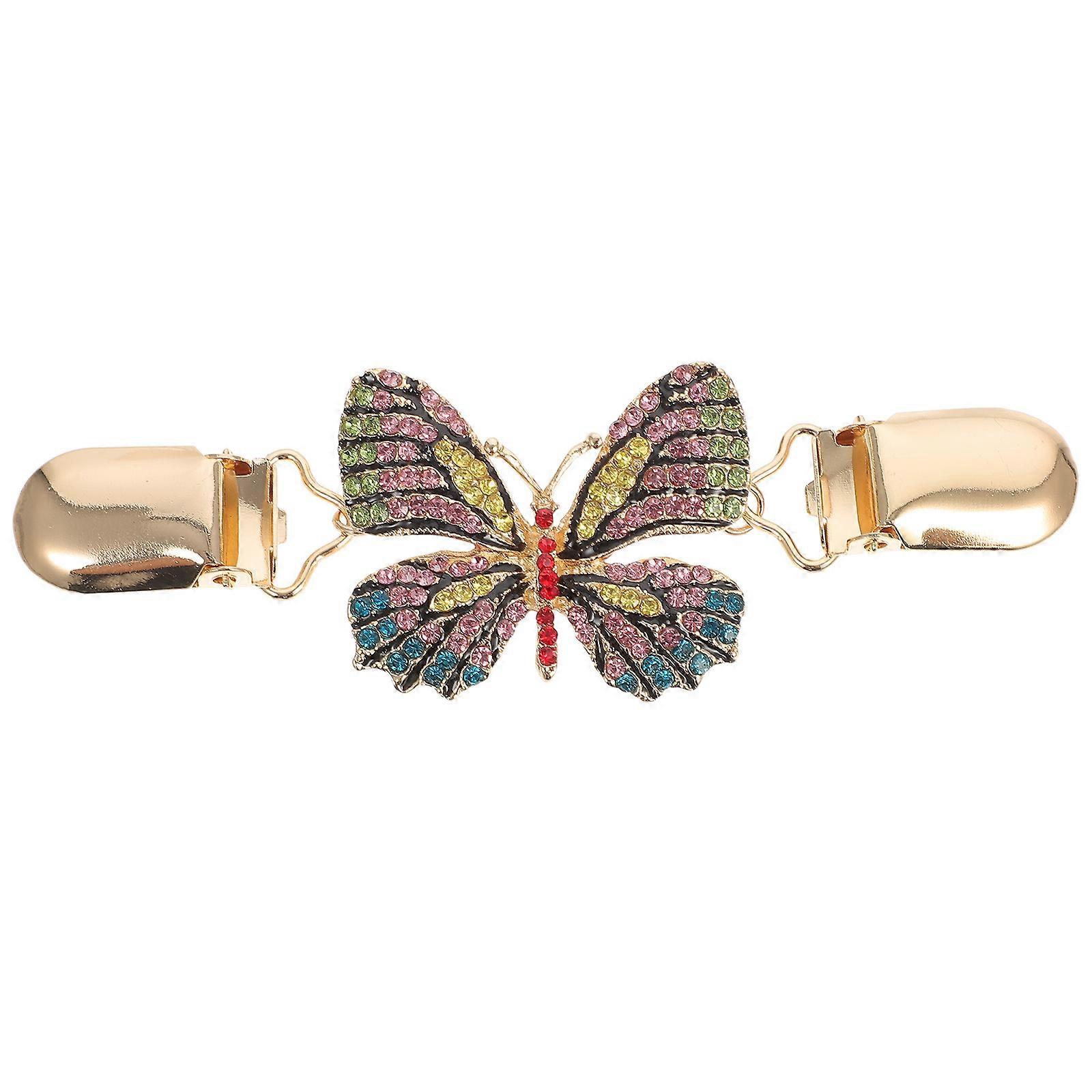 Retro Butterfly Sweater Clasp Alloy Clothing Accessory for Women Durable Design for Cardigans Scarves Style and Practicality