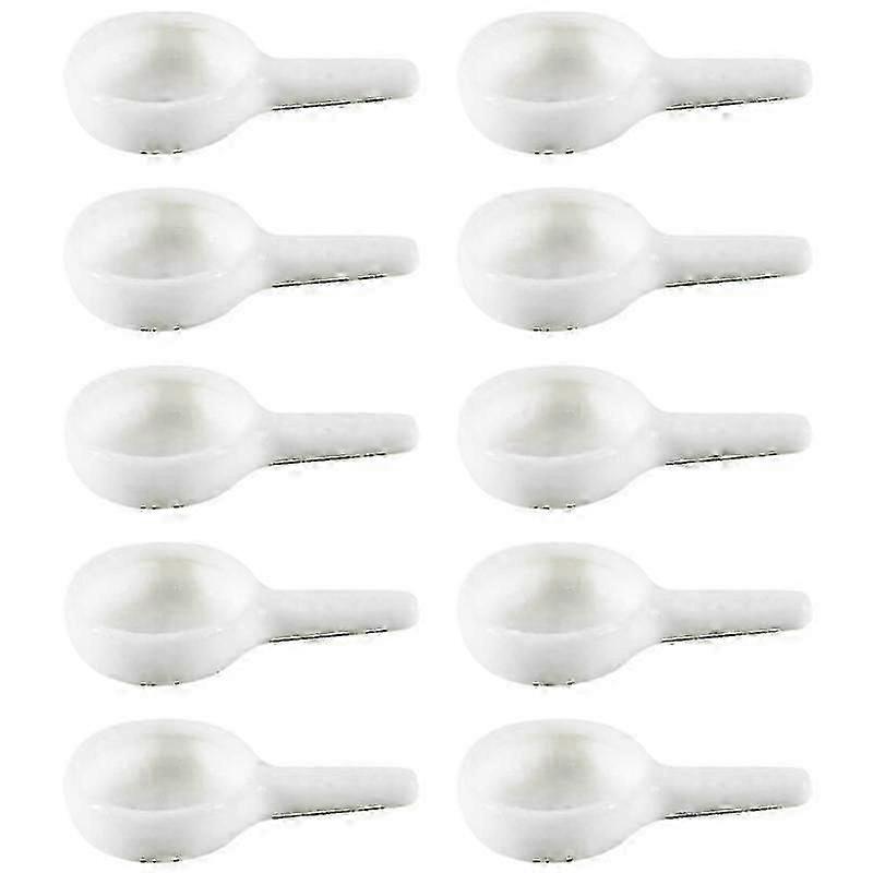 10pcs Ceramic Tealight Spoons for Home Decor