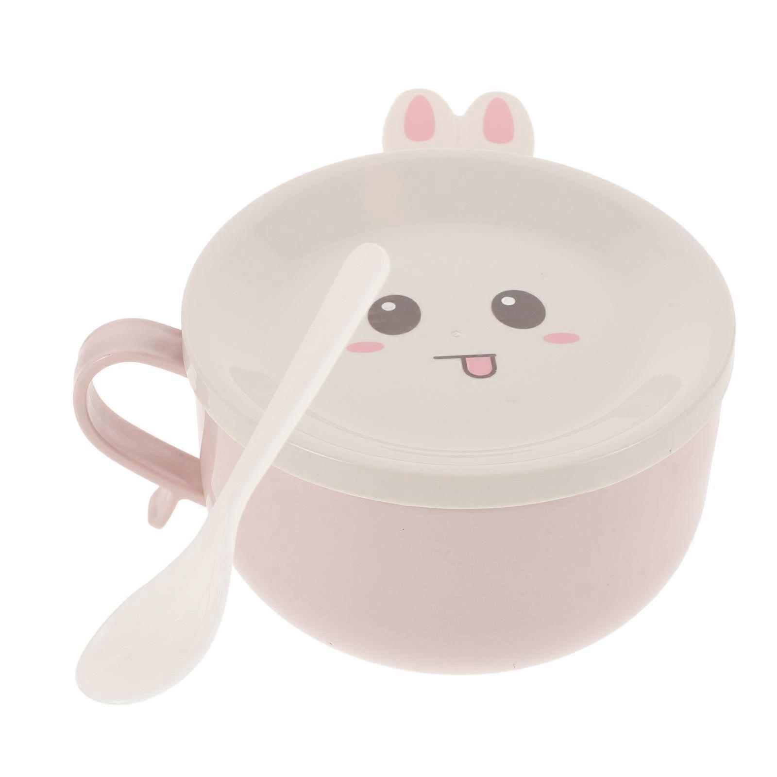 Ergonomic Instant Noodle Bowl with Heat-retaining Properties, Suitable for Lunches