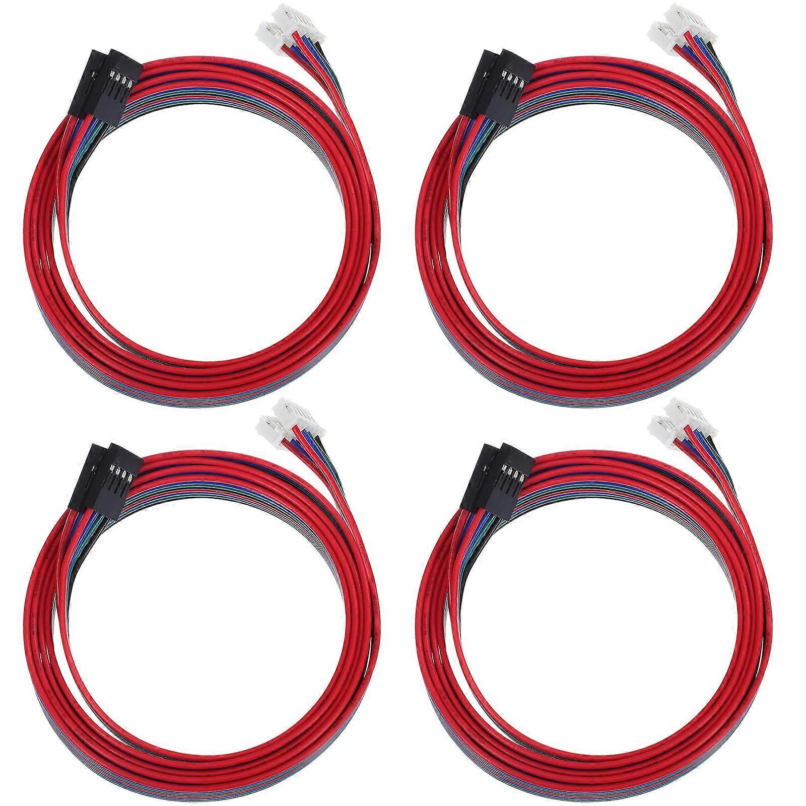 17 Stepper Motor 4Pcs Red Cables for 3D Printer Use and Universal Compatibility
