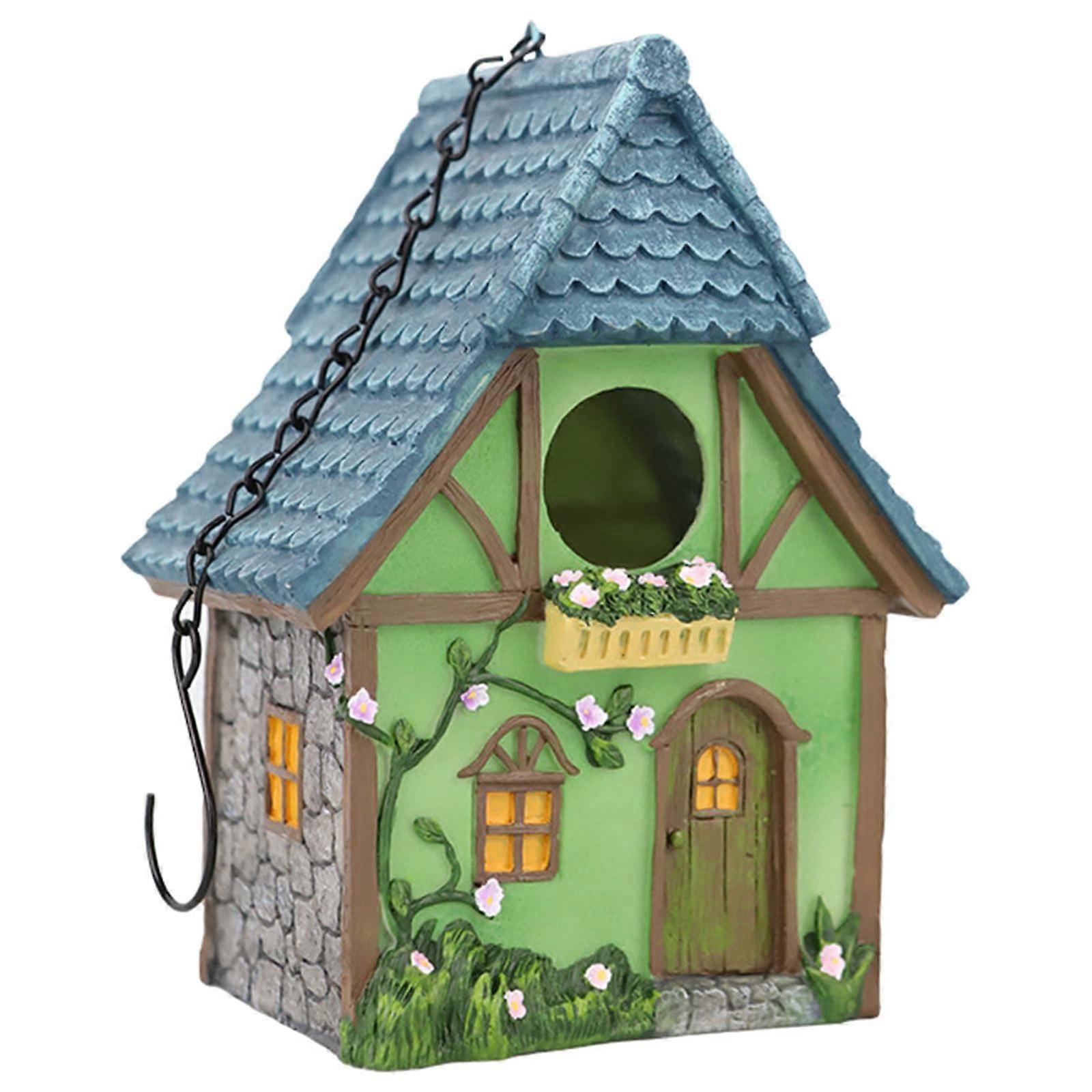Painted bird nest cage