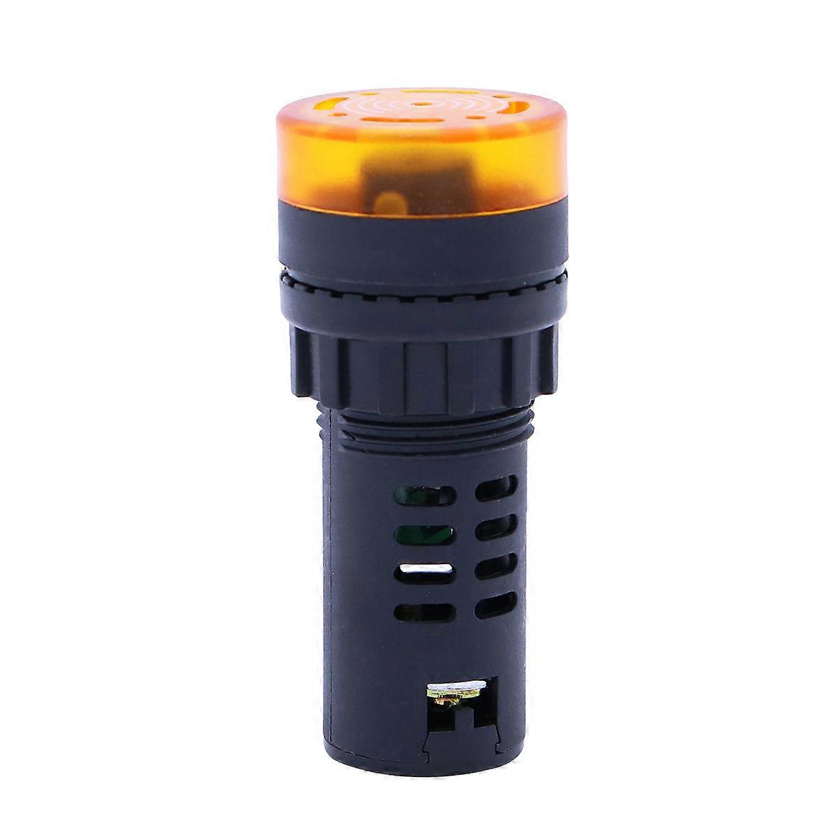 Signal Warning Light 24V Small LED Signal Lamp Yellow Alarm Long Lifespan 6.50x2.80x2.80cm 1Pcs