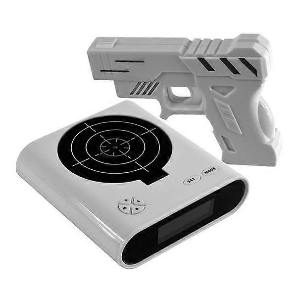 Novelty LCD Screen Digital Alarm Clock White For Game Enthusiasts Alarm Tone 1Set