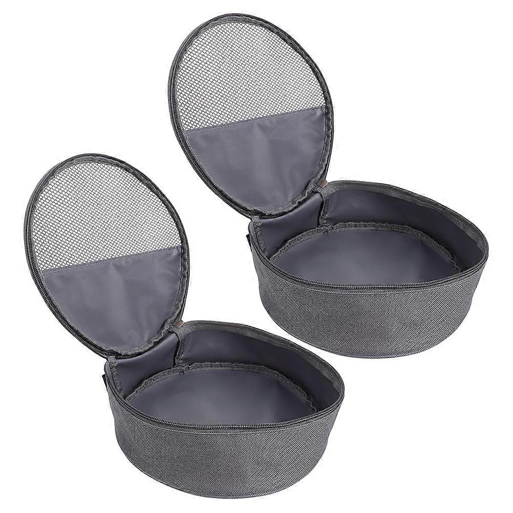 Picnic Bag Organizer Cylindrical Storage Camping Cooking Tools Bag Durable 2Pcs