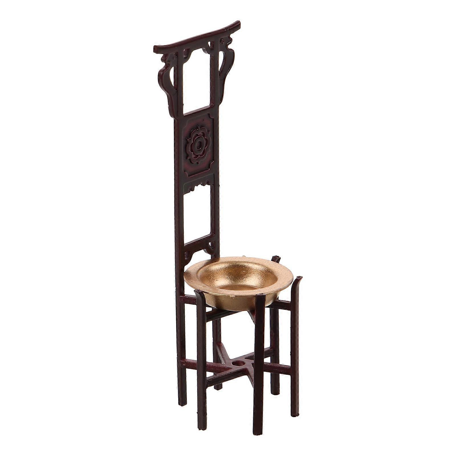 Miniature Model Furniture Adorable Mini Furniture Decorative Mini House Decor Dark .00X2.50X2.50CM Retro Design 1Set