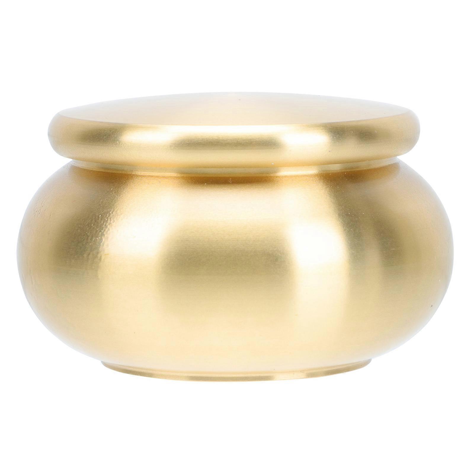 Copper Incense Powder Jar, Decorative Tea Pot Style Storage Container with Smooth Mouth Design, High End Retro Home Decor