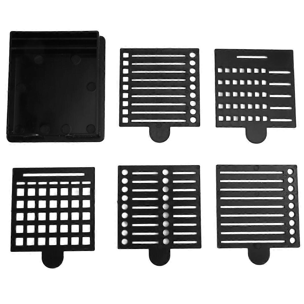 Postit Dispenser with Sticky Note Stencil,for 3x3 Inch Self-Sticky Notepad Maker Note Holder Clip with Template