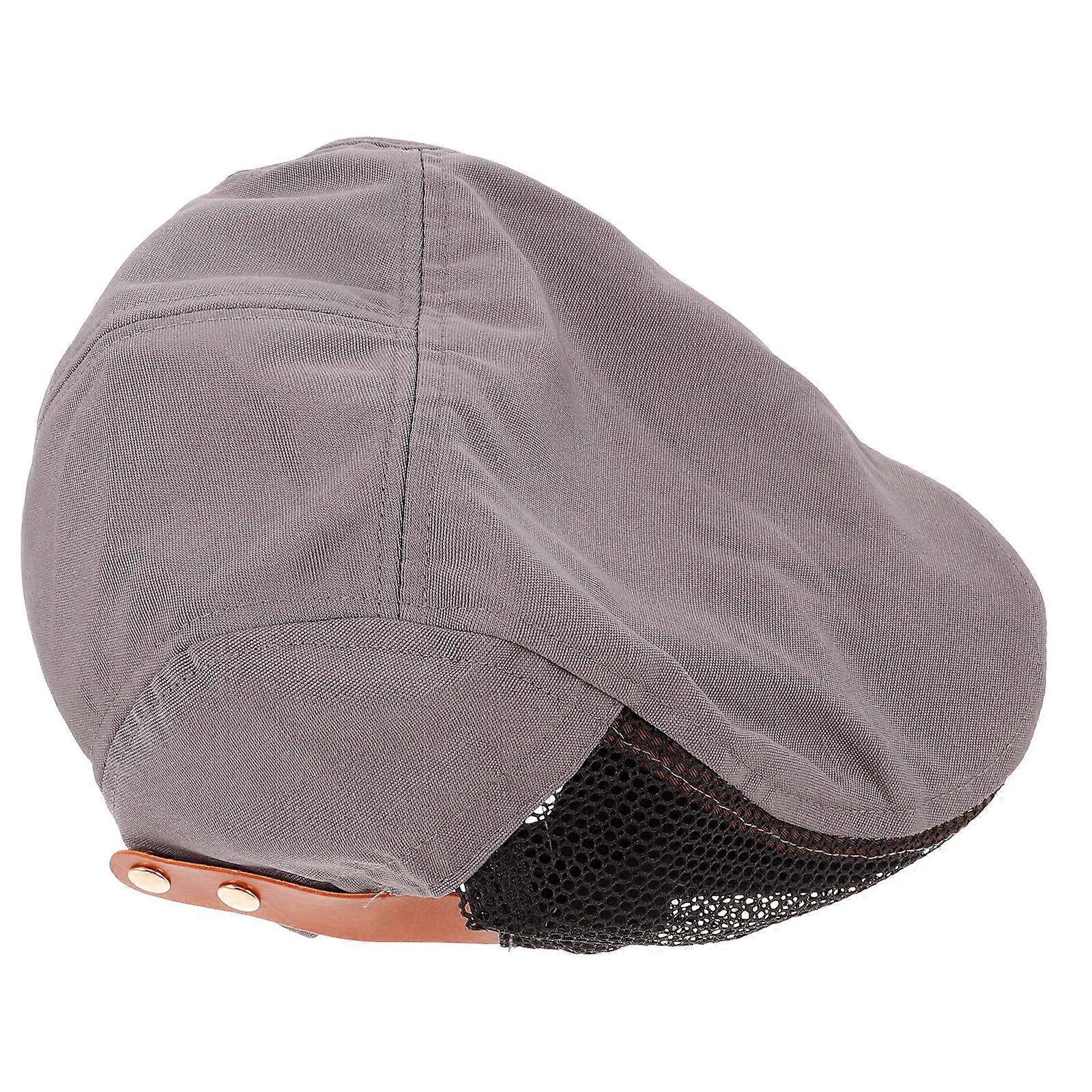 Cook Hat Chef Accessory for Food Service Hat Breathable Grey Work Cap
