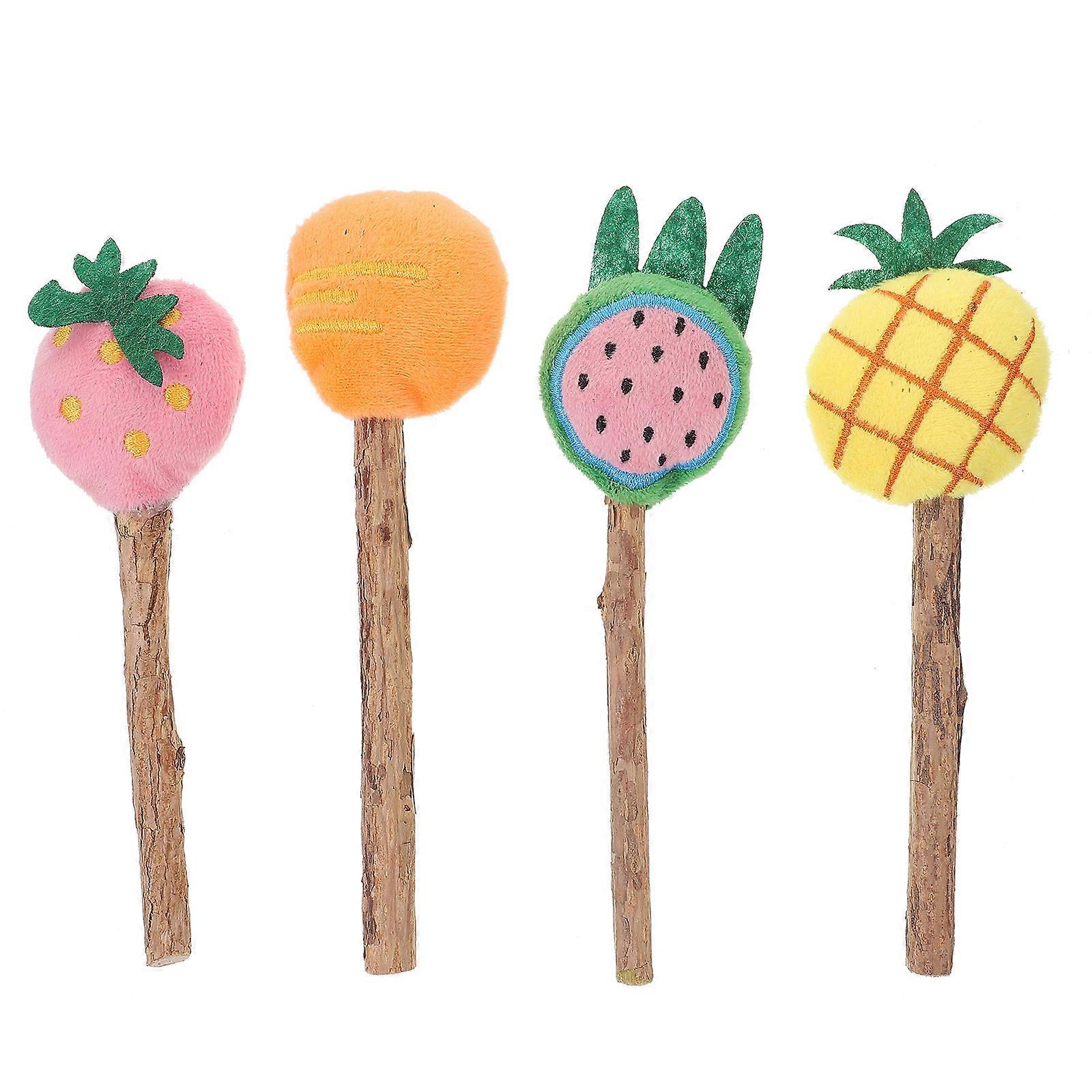 Interactive Cat For Cats Fruit Shape Actinidia Polygama 4Pcs