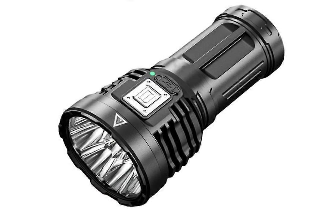 Power Torch Mini Flashlight Travel Flashlight LED Flashlights Small Camping Torch USB Torch Handheld Flashlight Outdoor Hiking Accessory(Black)