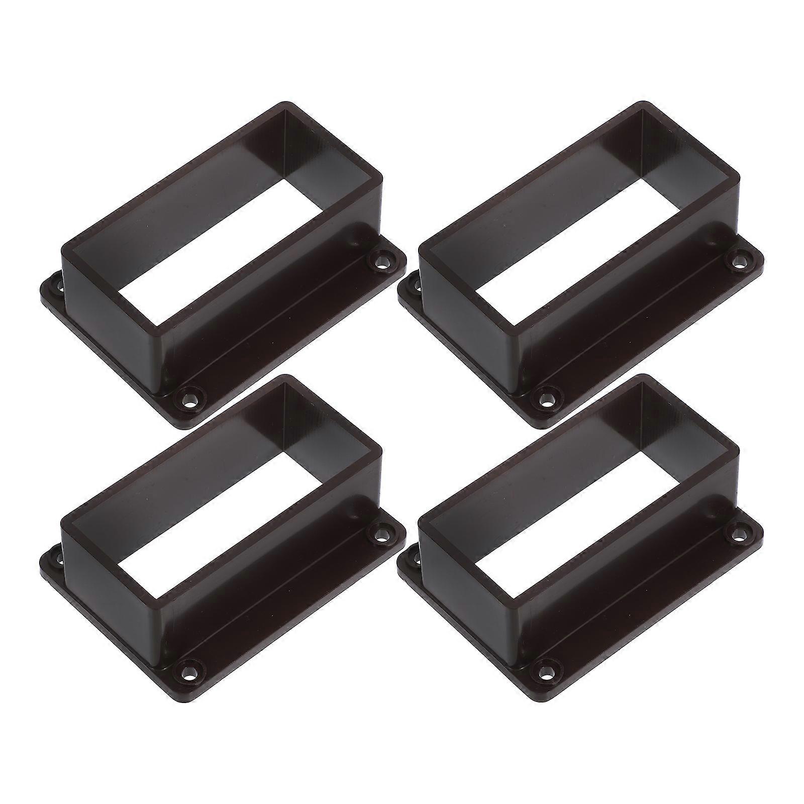 Handrail Hardware Wooden Rail Style Garden Fences Horizontal Connection 4Pcs