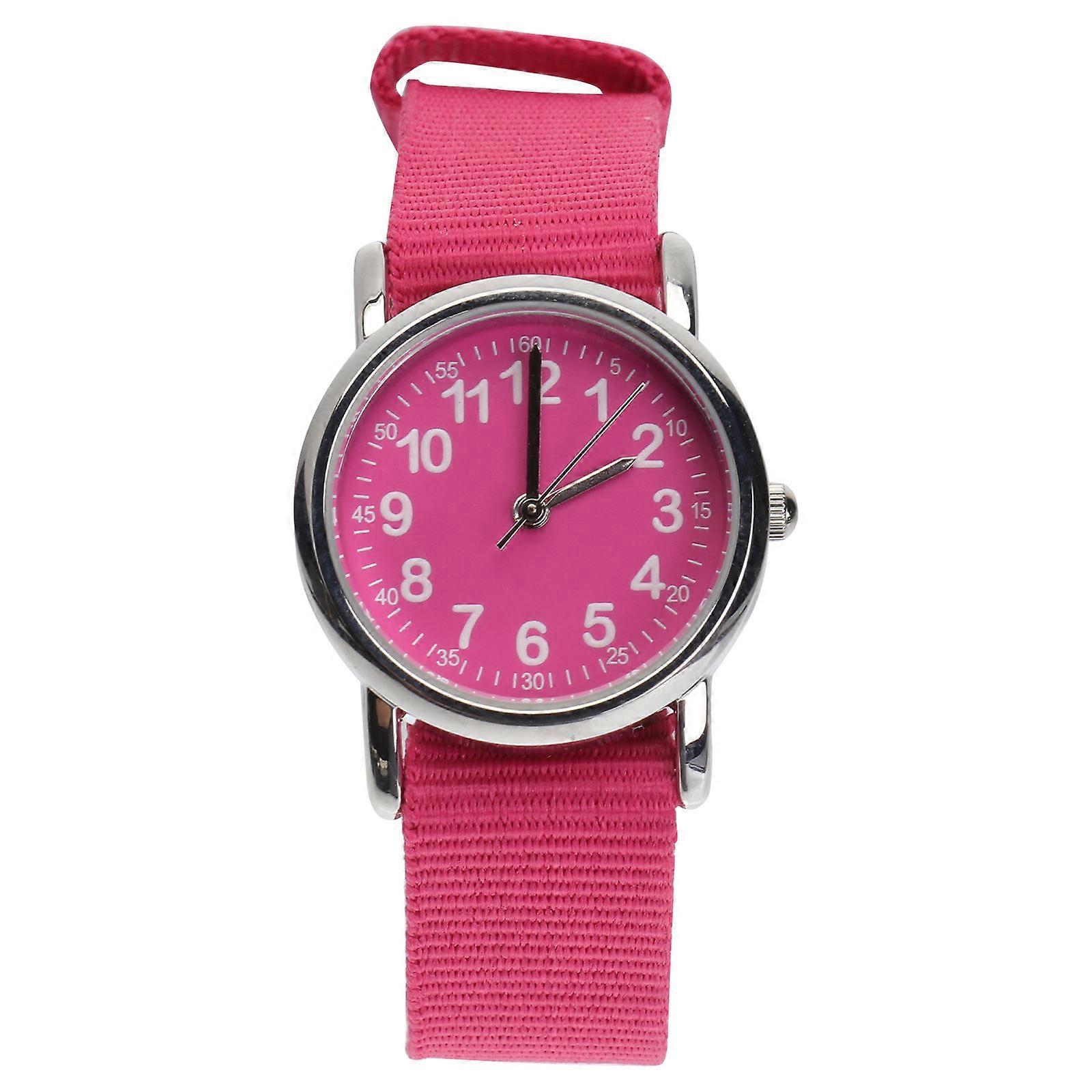Waterproof Quartz Watch Rosy Braided Band Daily Use .8*25cm Time Keeping 1Pack