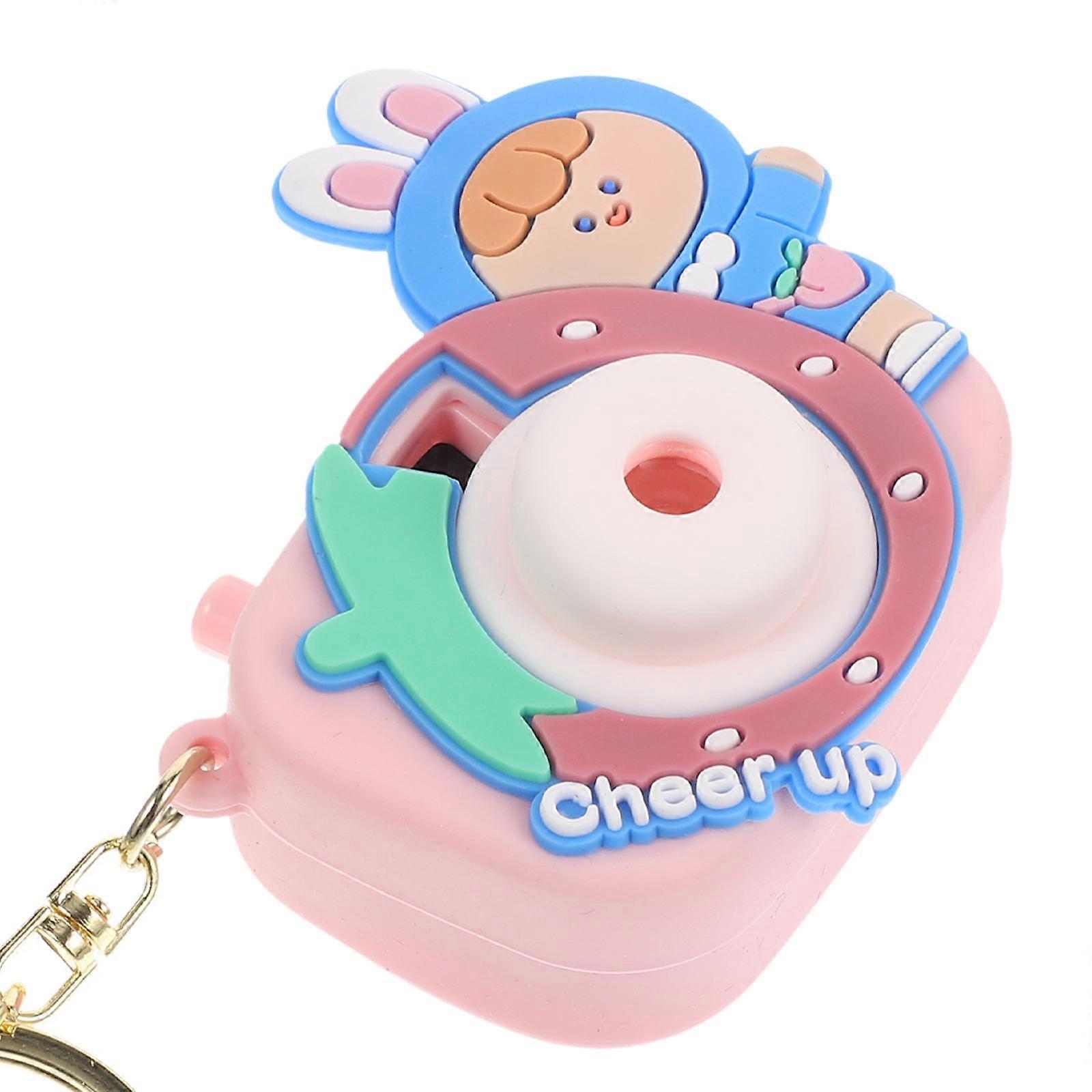Small Keychain Camera Modeling Charm For Birthday Holiday present Portable Multi Color 7.00X6.50X3.50cm 1Pcs