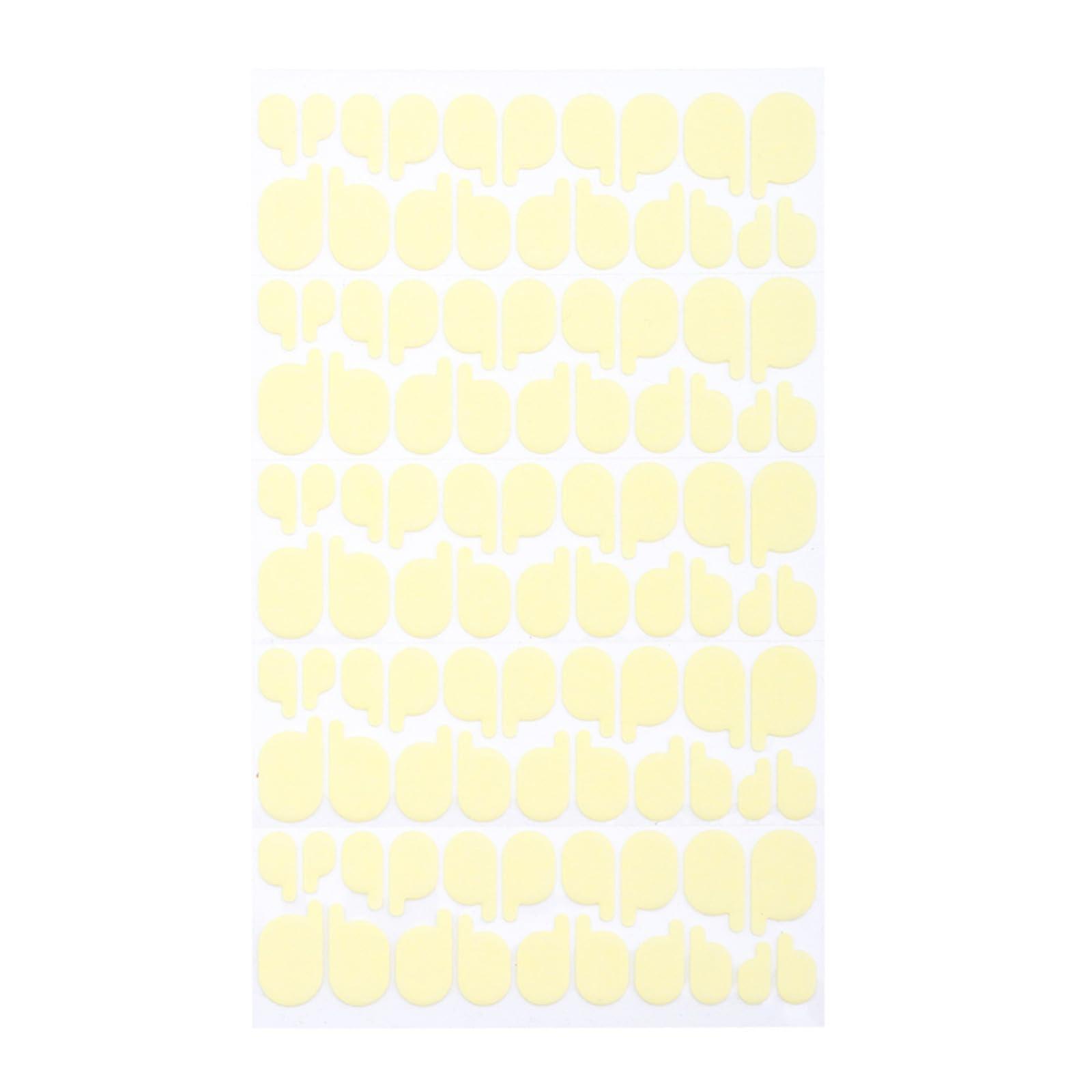 1 Sheet Double Sided Press On Tape Transparent Adhesive Strips for False Nails