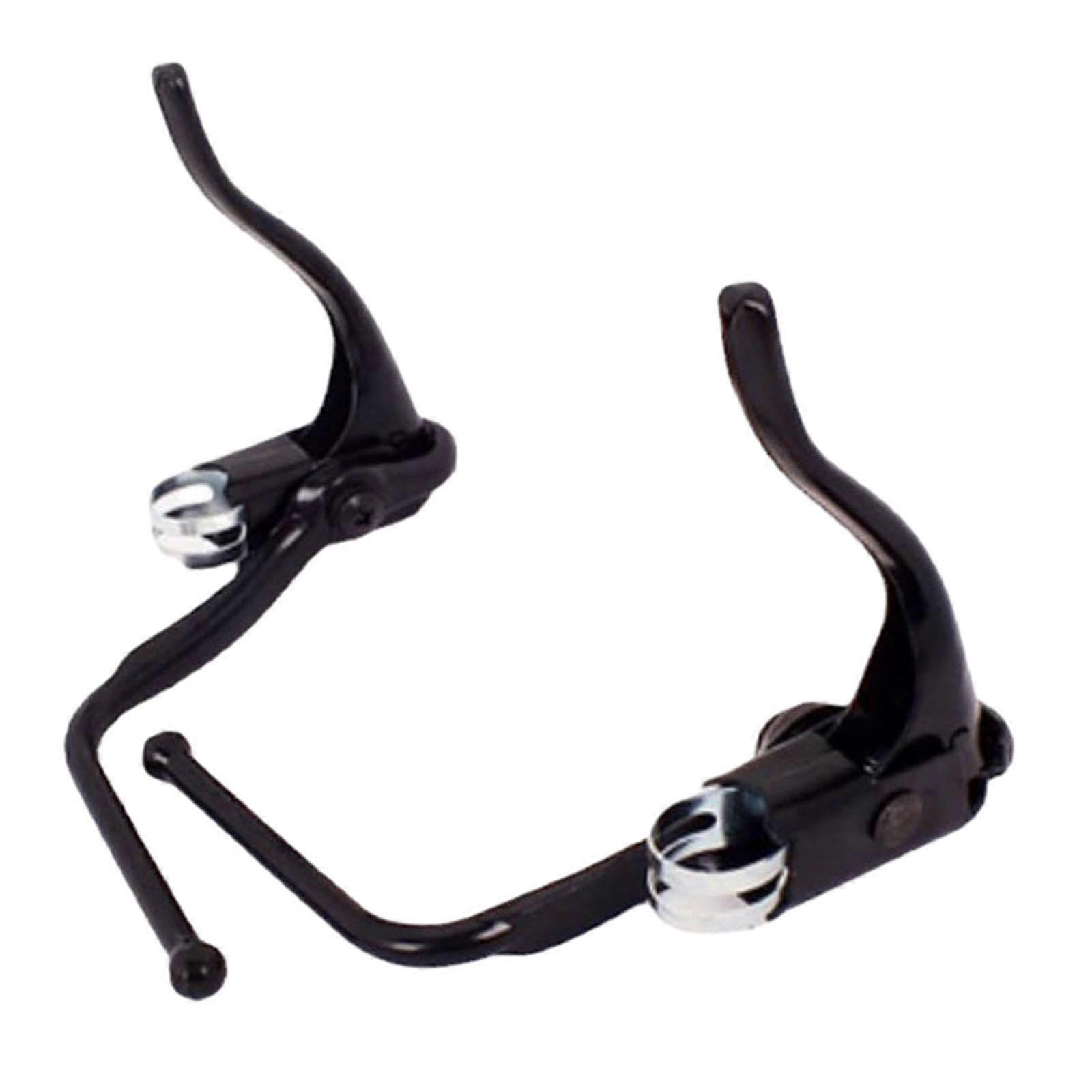 Bicycle Double Brake Levers 22.2mm Clamp Diameter Compatible with Mountain and Road Bikes, 2-Piece Set