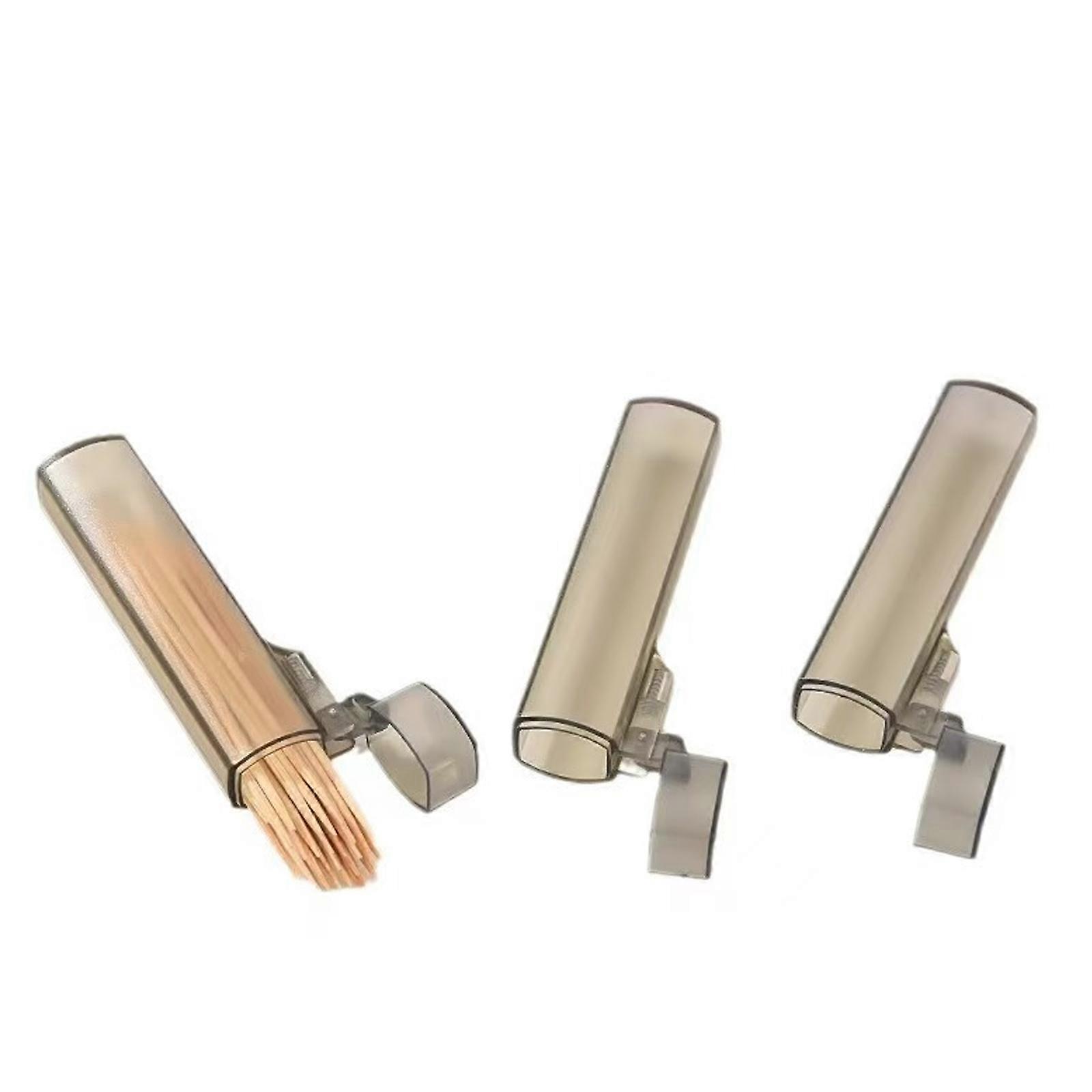 Portable Clear Toothpick Case Portable Toothpick Storage Solution for Home Restaurant Travel Essential Multicolor