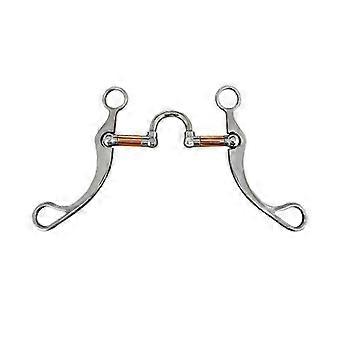 Stainless Steel Snaffle Bit Horse Bits Western Snaffle Bits for Mouth Training Bit with Copper Port
