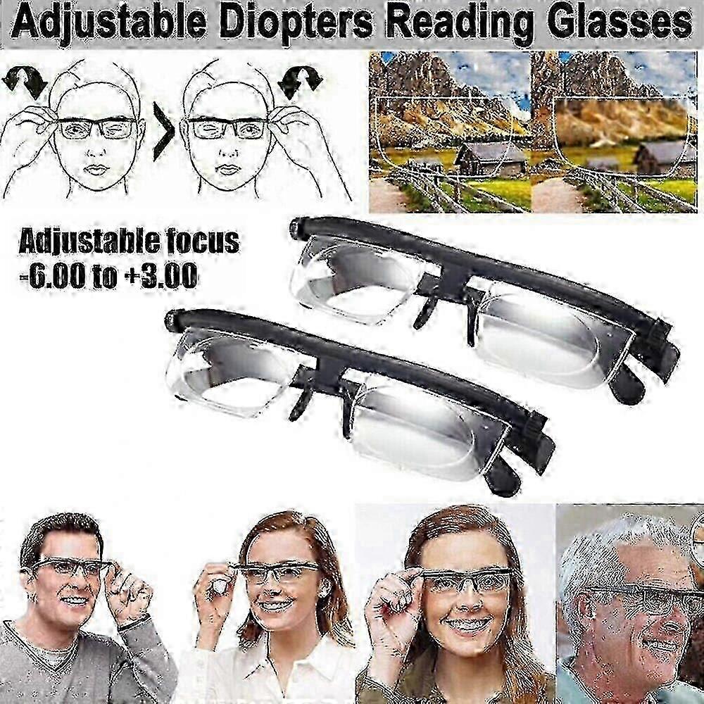 Flex Focus Adjustable Glasses Dial Vision, Flex Focal Adjustable Glasses, FlexVision Near Far Sight Eyeglasses 2025 New